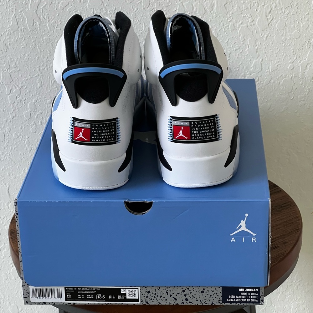 🆕 Retro Jordan 6 University Blue Sz12 - Picture 3 of 4